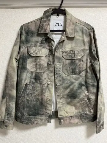 ZARA 타이다이 데님 자켓 남성용 M 40