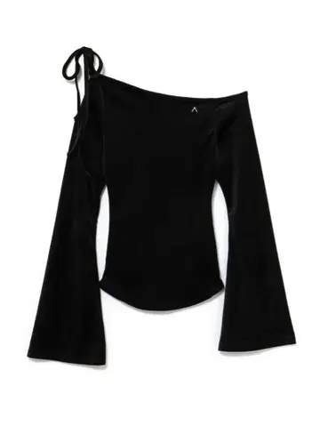 Ruth velour tops black