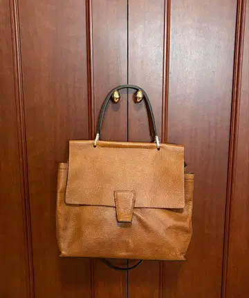 GIANNI CHIARINI 브라운 가죽 핸드백