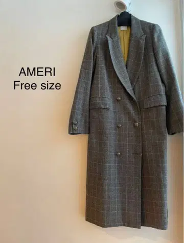 AMERI 글렌체크 코트