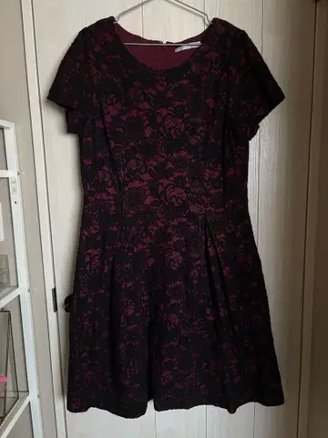 빅 사이즈 ef-de 레이스 원피스 결혼식용