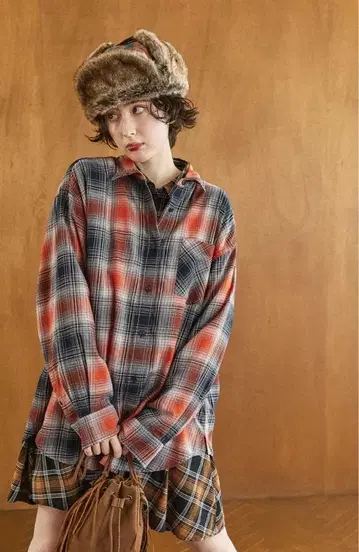 40 비에라 레피아 체크 셔츠