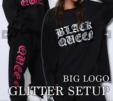 BLACK QUEEN 글리터 셋업 실버