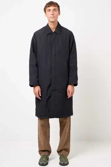 Sunflower Relaxed Nylon Coat - Black 50