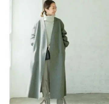 NOBLE W/Ny 리버 퍼프 가운 코트 36 그레이