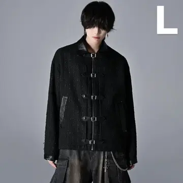 ADRER 메니버클 벨트 트위드 블루종