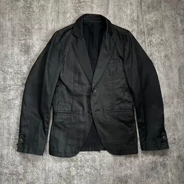 코팅 테일러드 자켓 다크웨어