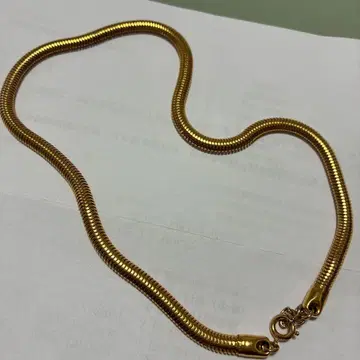 골드 스네이크 체인 목걸이