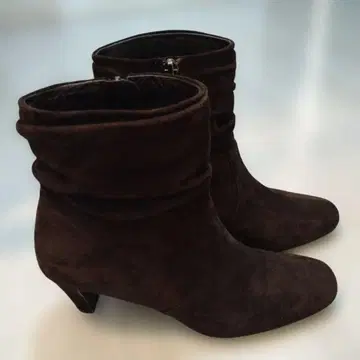 리즈라피네 스웨이드 숏부츠 다크 브라운 24cm