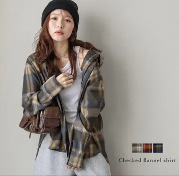 [ 미사용 새상품 ] 빈티지 체크 셔츠