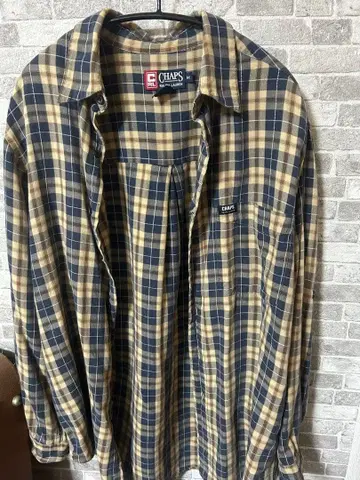 CHAPS 긴팔 체크 셔츠