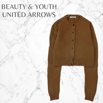 뷰티앤유스 울 스테디셀러 심플 크루넥 니트 가디건