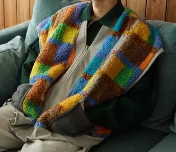 니코앤드 컬러풀 체크 베스트