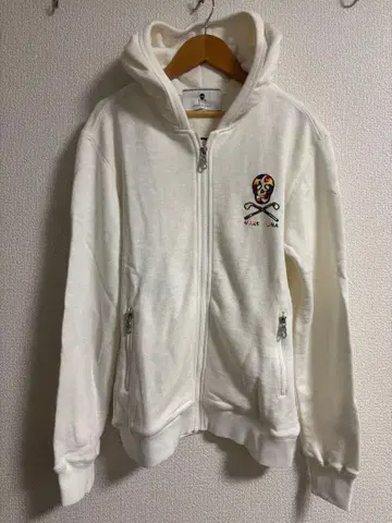 MARK & LONA 화이트 후드티