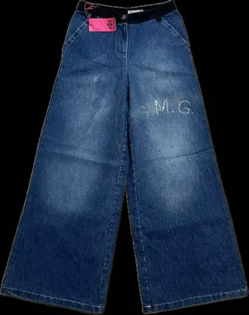 3+ 스톤 장식 데님 팬츠 새상품