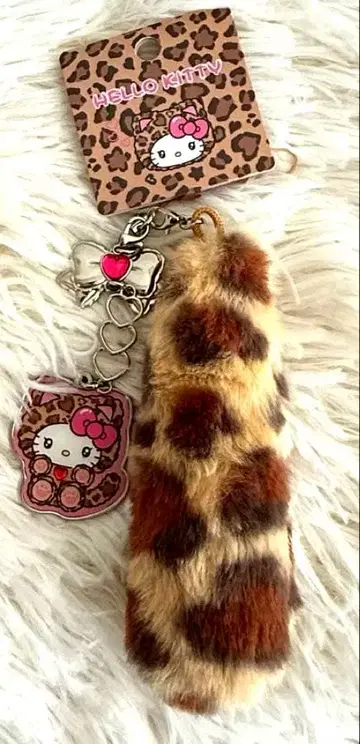 산리오 갸루 고양이 스트랩 키티 브라운