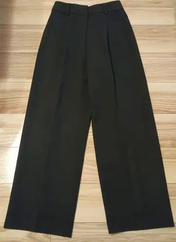 PLST 블랙 와이드 팬츠 M 사이즈