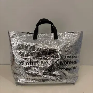 RADIATE 메탈릭 PVC 토트백
