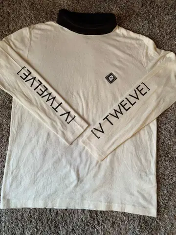 V12 골프 남성용 긴팔 터틀넥 셔츠 M 사이즈