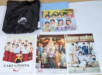 후지야 페코짱 복조리 SnowMan 파우치 전단지 총 5점