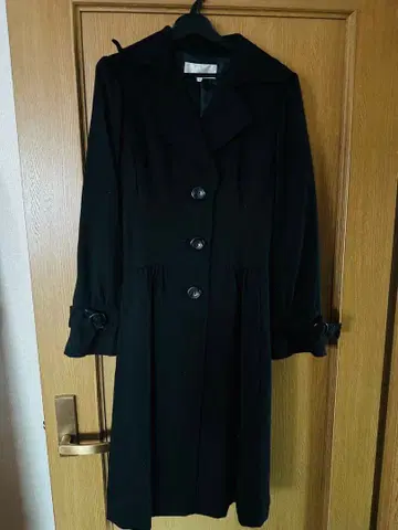 ESPRITMUR 블랙 롱 코트 사이즈 9호