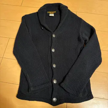 다크 블루 니트 가디건