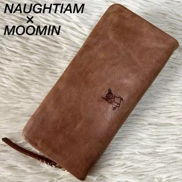 [ 미사용 새상품 ] 노티아 x 무민 리틀 미이 가죽 라운드 장지갑