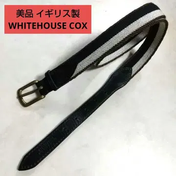 새상품급 WHITEHOUSE COX 백악관코 벨트 트리콜로르
