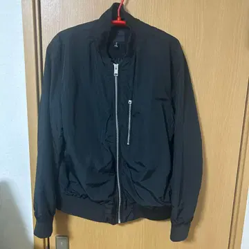 블랙 지퍼 블루종