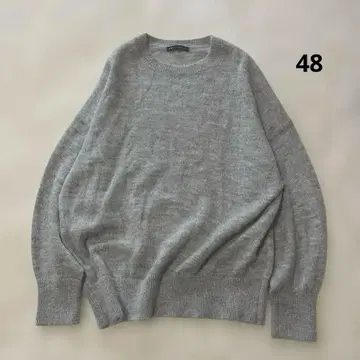 새상품급 23구 빅 사이즈 모헤어 크루넥 니트 그레이