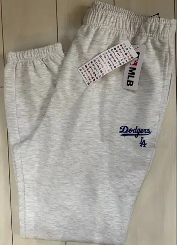 새상품 3L 사이즈 MLB 다저스 스웨트 팬츠 오트밀