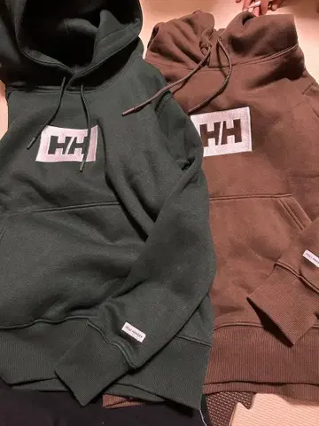 HH 로고 후드 부착 후드티 2색 세트