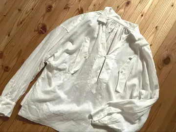 BEAMS BOY / 유로 워크 스모크 셔츠 화이트