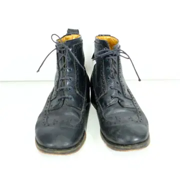 1980s TECNIC 빈티지 숏부츠 가죽 신발 영국제