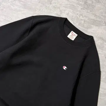 00s champion 리버스 위브 복각 단일 택 맨투맨 블랙