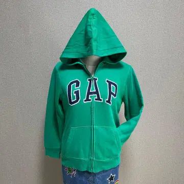 레어 컬러 GAP 갭 지퍼 후드티 Y2K 헤이세이 갸루 그런지 그린