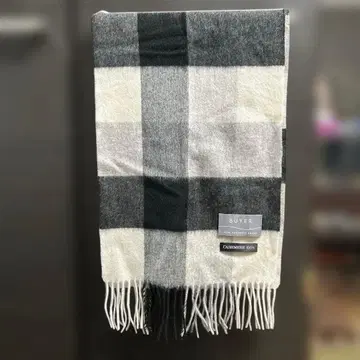 BUYER 캐시미어 100% 체크 머플러