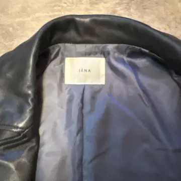 IENA 블랙 가죽 라이더 자켓