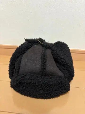 플리스 블랙 플라이트 캡 귀도리 포함