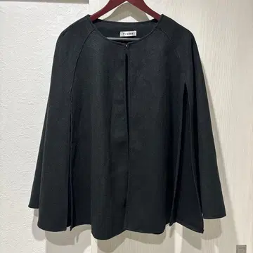 프레네 판초 케이프 망토 코트 블랙 114