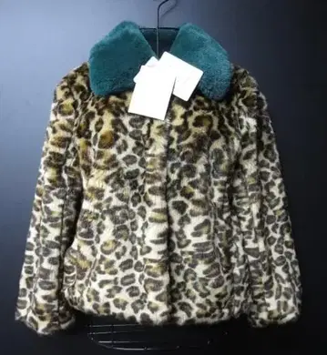 리퍼 LI HUA 긴팔 자켓 / 인조 모피 레오파드 무늬