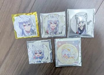 컬러풀 피치 돗누쿠 씨 캔 배지 세트