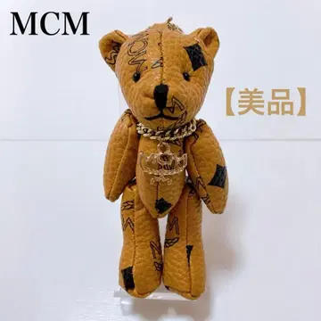 [ 새상품급 ] MCM 비세토스 패턴 베어 참 키링 곰