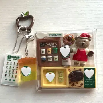 가챠 파우치 곰돌이 카페 커피