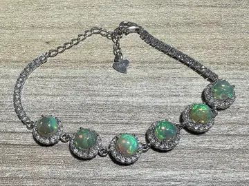 실버 오팔 팔찌