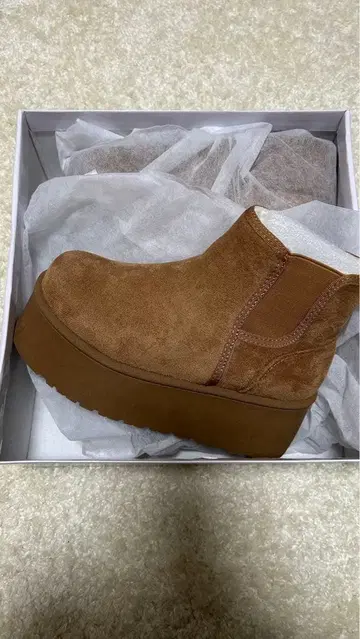 여성용 부츠, 굽 높음, 스웨이드 느낌, 23cm