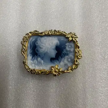 SV925 마노 카메오 브로치 펜던트