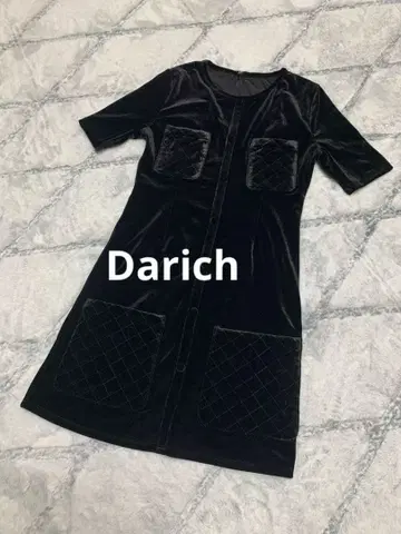 Darich 다리치 벨벳 미니 원피스