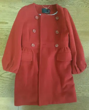 rosebullet 로즈브리트 롱 코트 레드