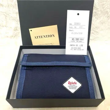[미사용 택 포함] Relate 리레이트 나일론 3단 폴더형 지갑